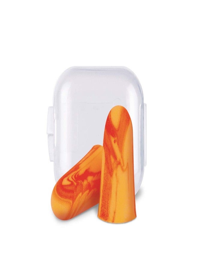 Flents Protechs Reusable Sport Ear Plugs, Ideal For Extreme Noise, Reduces Pressure And Background Noise, 8 Pairs With Travel Size Case, Easy Use With Comfort Fit, NRR 33, Orange, Made In The USA - Image 1